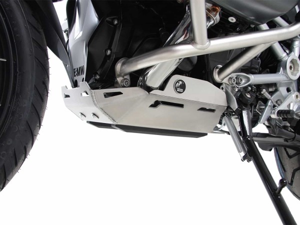 Placa de protección del motor plateada para BMW R 1250 GS Adventure (19-24) Hepco & Becker