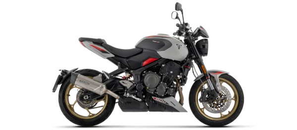 Escape ARROW INDY RACE EVO titanio con tapa de carbono para Triumph Trident 800 (26-)