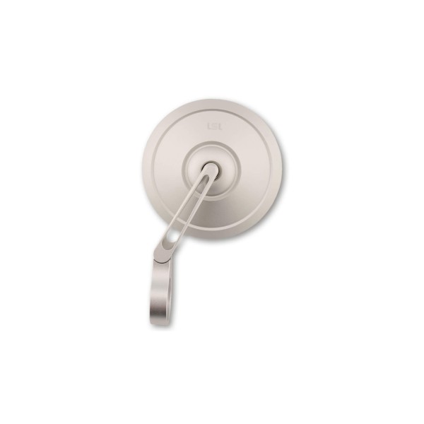 LSL Spiegel RETRO, Lenkerendenspiegel kurz, silber, mit Straßenzulassung, ECE, mit Adaptern für 22mm