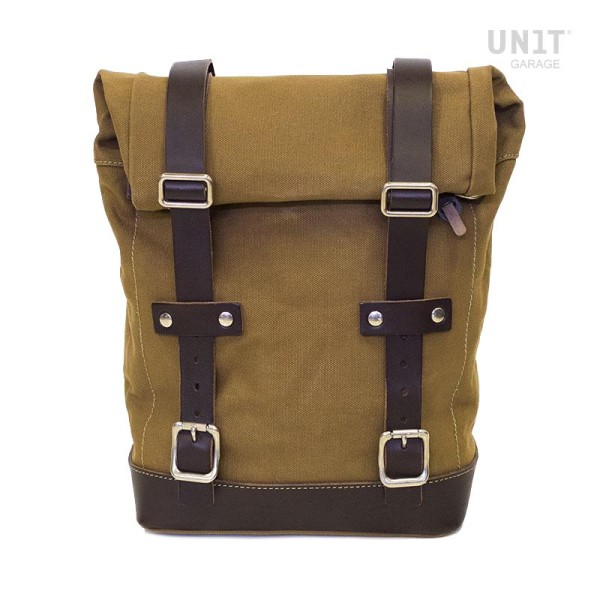 Bolsa lateral de lona 10L-14L - Beige/Marrón - Unidad Garaje
