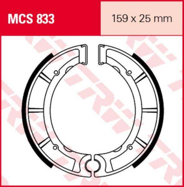 Zapatas de freno TRW Lucas MCS836