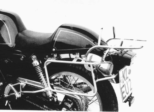 Portaequipajes superior tubular y portaequipajes lateral cromados para Honda GB 500 Clubman (1992)