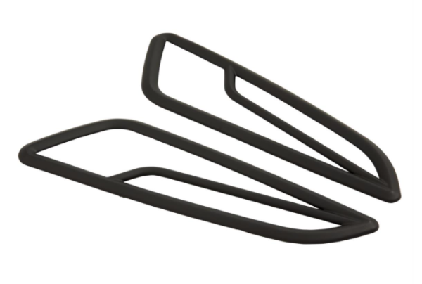 Rejilla indicadora derecha/izquierda, frontal para Vespa Primavera/Sprint 50-150cc 2T/4T AC, negro mate