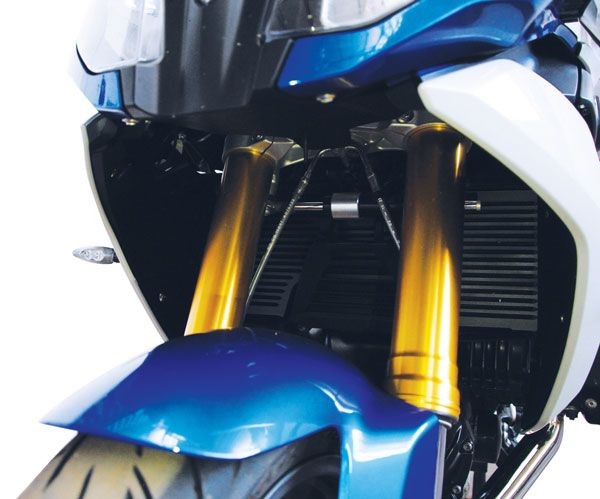 Protector de radiador para BMW R 1200 RS (15-18) /R 1250 RS (19-), aluminio, negro