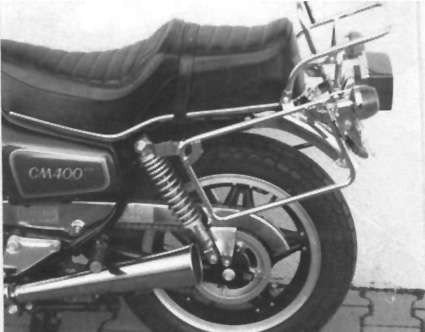 Portaequipajes superior tubular y portaequipajes lateral para Honda CM 400 T (80-84) Hepco & Becker
