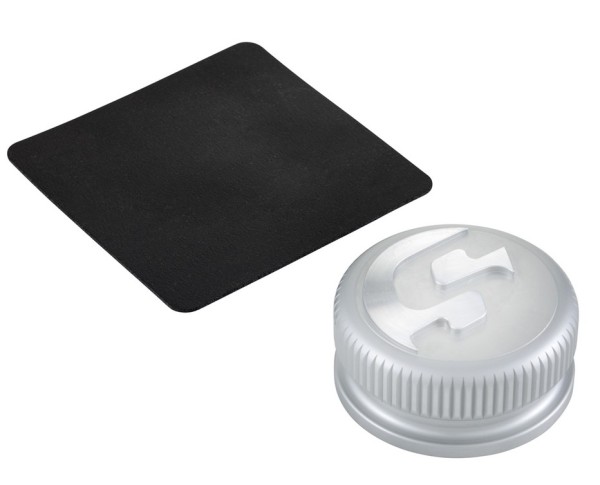 Tapón del depósito para Vespa, plata mate