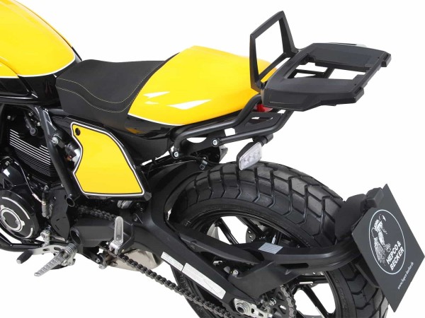 Portamaletas de aluminio negro para Ducati Scrambler 800 (19-22) Hepco & Becker