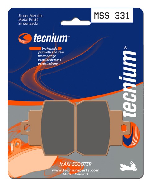 Pastillas de freno de metal sinterizado Tecnium Maxi Scooter - MSS331