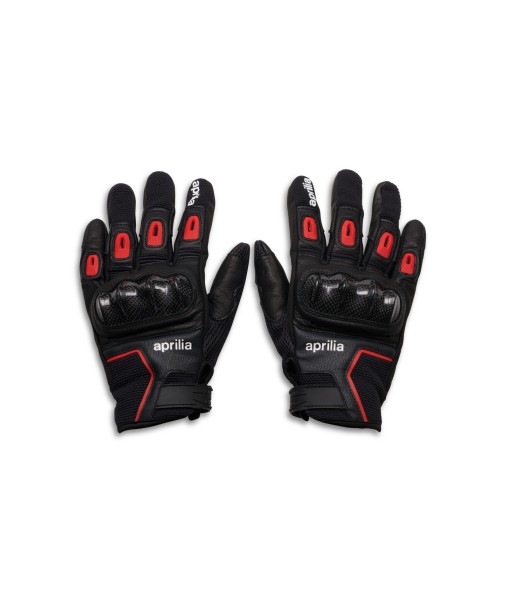 Guantes Aprilia hombre negro rojo
