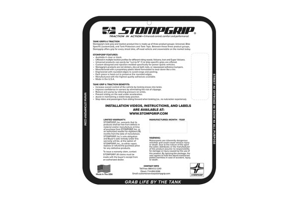 Stompgrip hybrid, Volcano, für Honda CBR250R, 2011-2013