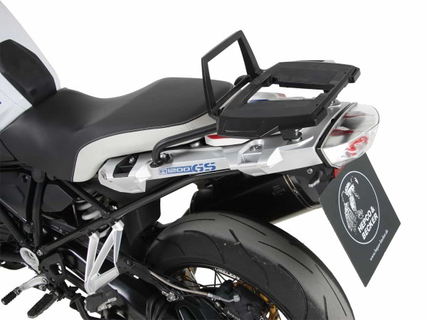Portamaletas Alurack negro para BMW R 1250 GS con asiento corto HP (19-23) Hepco & Becker