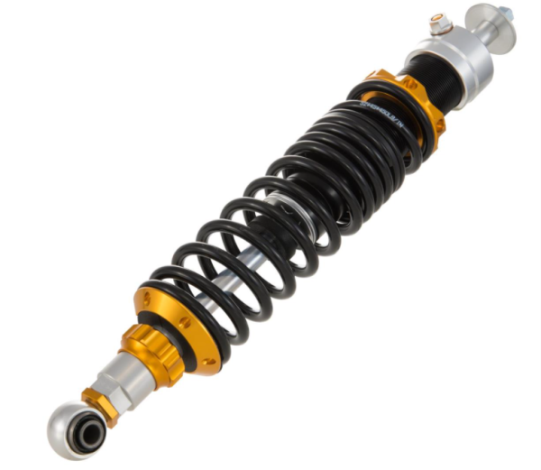 Amortiguador trasero para Vespa Primavera/Sprint 125-150cc ('14-), negro/plateado/naranja