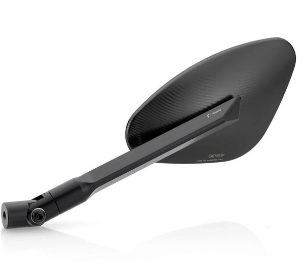 Espejo RIZOMA Genesi derecho para Vespa, anodizado negro