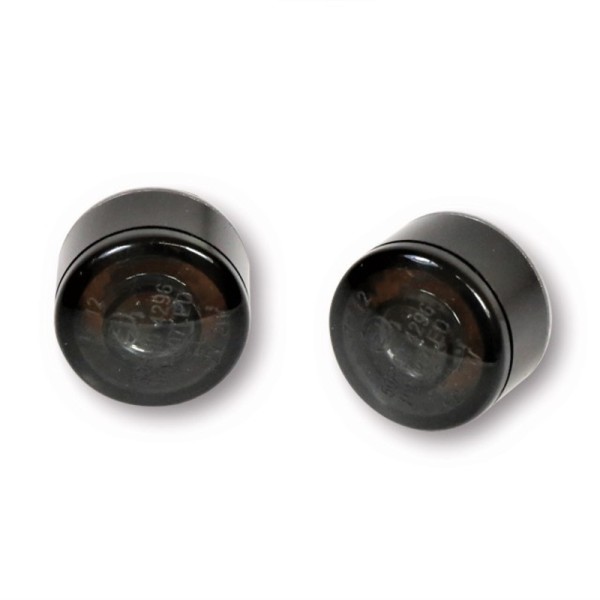 HIGHSIDER Pro Apollo Módulo indicador LED carcasa negro / lente gris humo (par), delantero y trasero