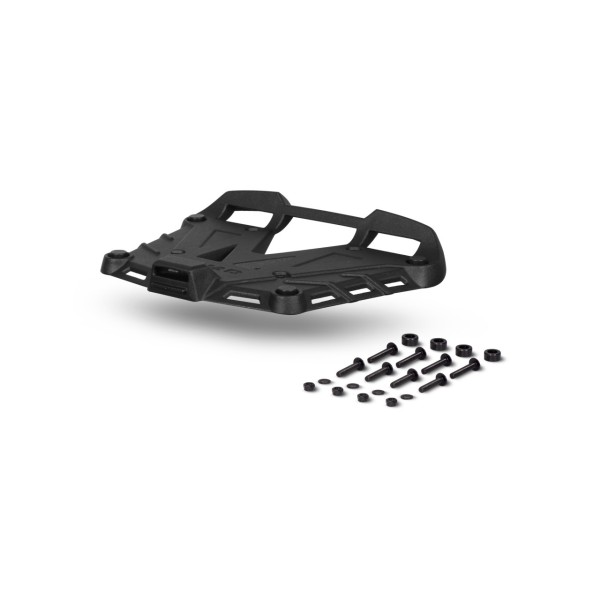 Placa de sujeción para baúl Shad, aluminio negro