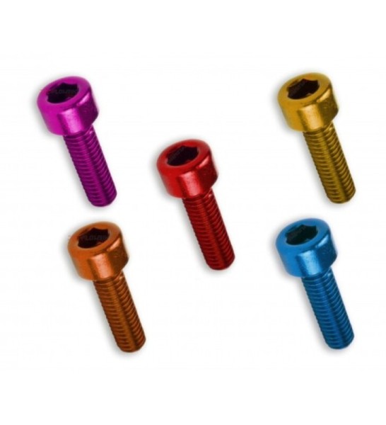 V PIEZAS tornillo allen c/cilindrica M6x30 Rojo