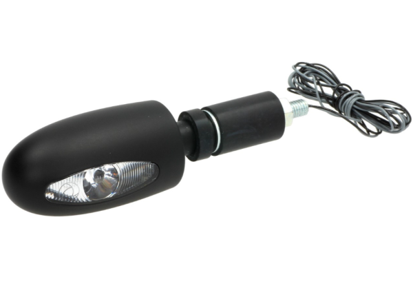 Indicador Kellermann, BL 1000, acero, LED, VR/VL, 12 V, negro satinado, homologado E