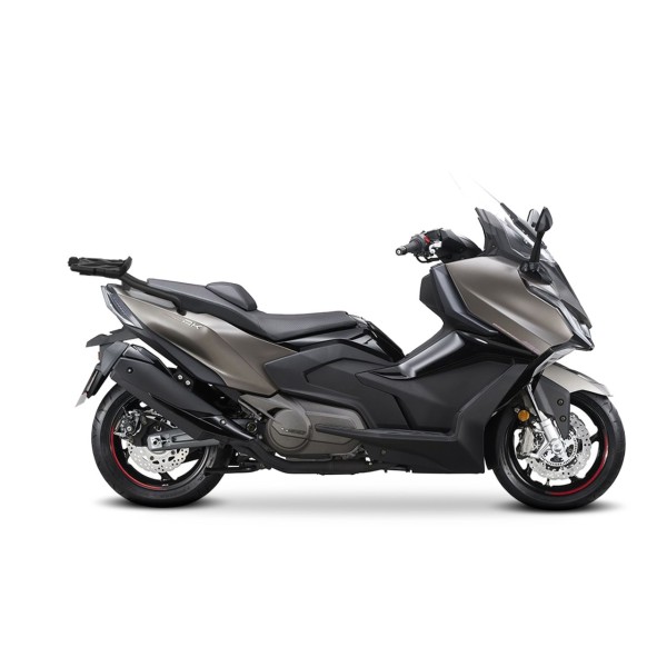 Soporte para baúl Shad, pintado de negro, para Kymco AK 550 Premium (23-25)