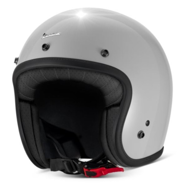 Casco Vespa jet Versilia gris