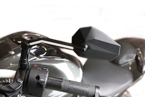 Retrovisor HIGHSIDER pro Stealth -X3 Negro Con luz de posición LED (par)