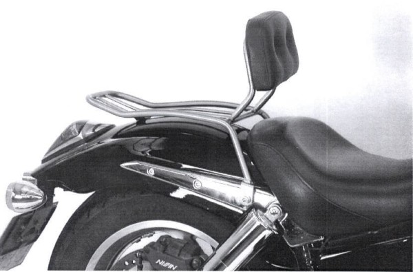 Solorack sin respaldo cromado para Honda VTX 1800 (01-06) Hepco & Becker
