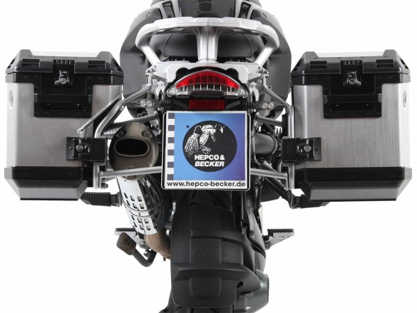 Juego portamaletas Portamaletas incl. juego portamaletas Xplorer Cutout plata para BMW R 1200 GS /Adventure (-13)
