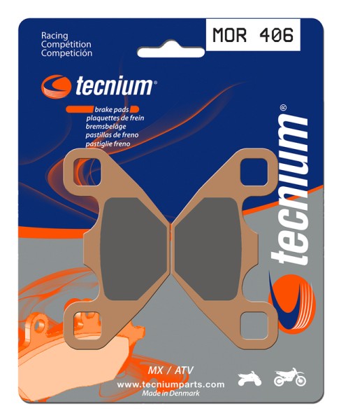 Tecnium Racing MX/ATV pastillas de freno de metal sinterizado - MOR406