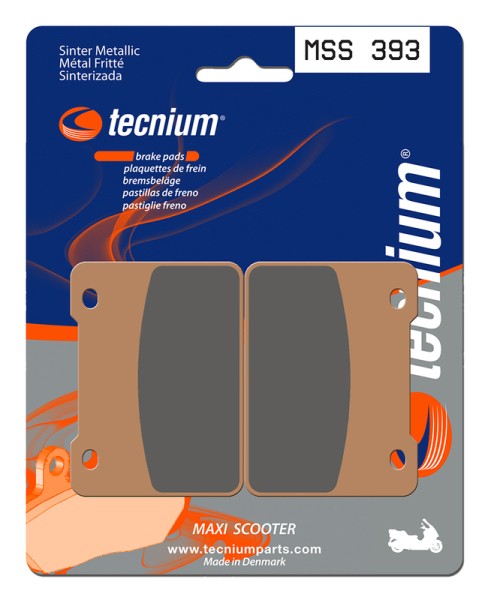 Pastillas de freno de metal sinterizado Tecnium Maxi Scooter - MSS393