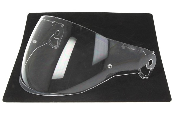 Visera Helmo Milano para Oscuro, transparente, resistente a los arañazos, antivaho
