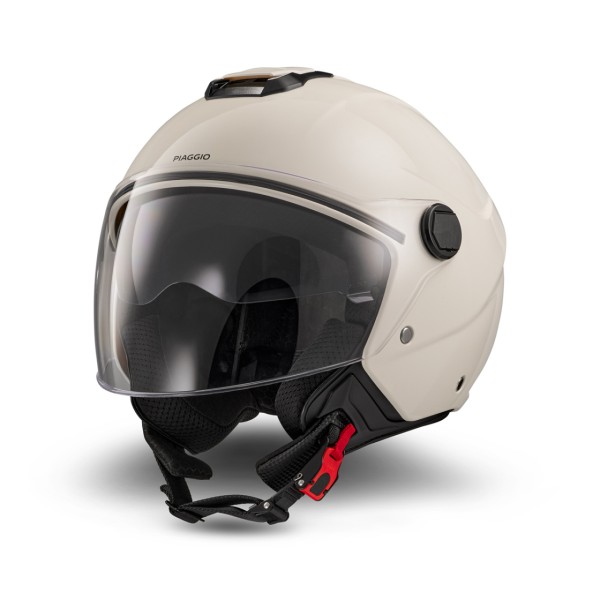 Casco jet Piaggio Demi Jet UL01 blanco brillante