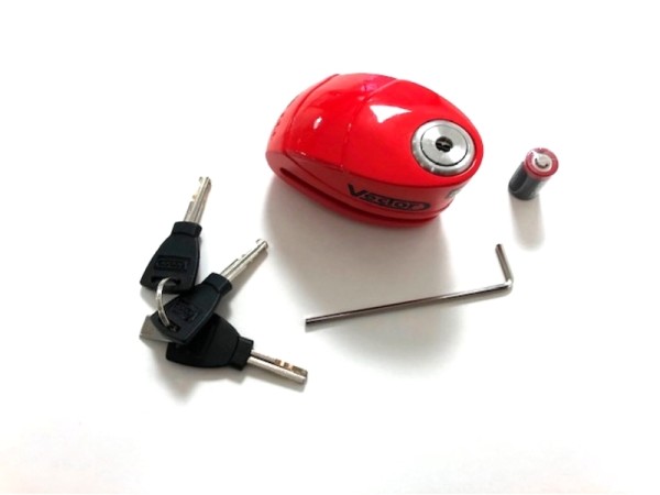 VECTOR Antirrobo de disco de freno SRA - Rojo x10