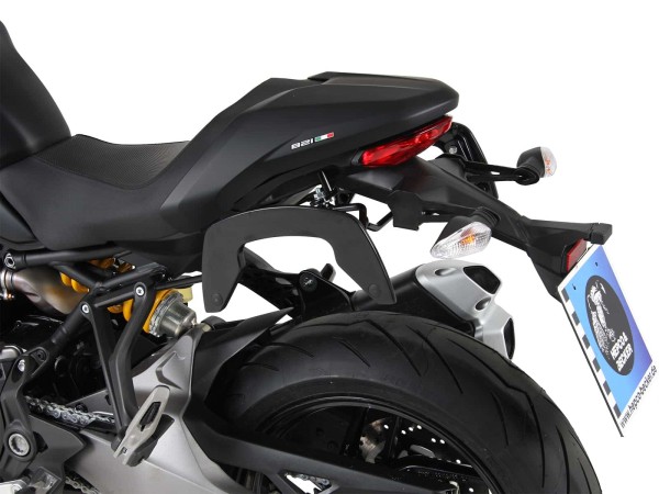 Soporte lateral C-Bow negro para Ducati Monster 821 (18-20) Hepco & Becker