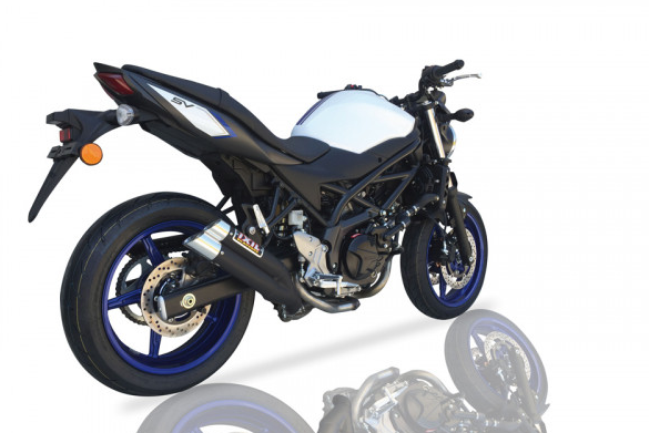 IXIL HYPERLOW BLACK XL silenciador trasero de acero inoxidable para Suzuki SV 650 (My.16-18)
