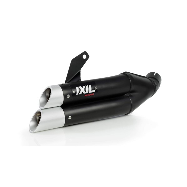 IXIL Hyperlow black XL silenciador trasero Kawasaki Z 125 /Ninja 125, acero inoxidable negro, homologado E, Euro4+5
