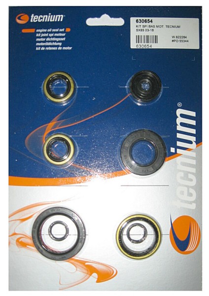 Juego de retenes de aceite de motor Tecnium