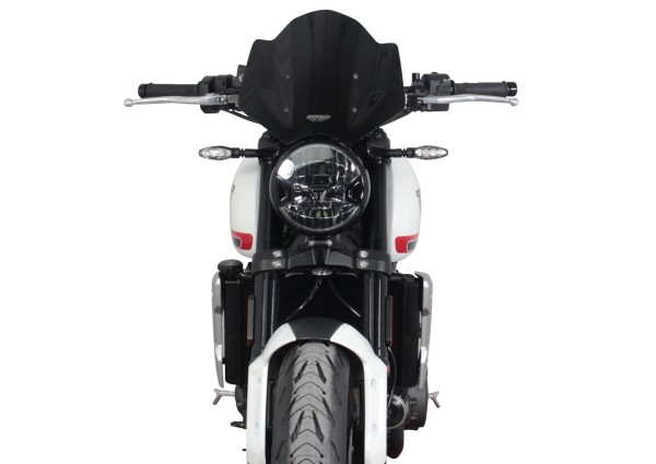 Pantalla deportiva MRA "NSPM" negra para Triumph Trident 660 (21-)