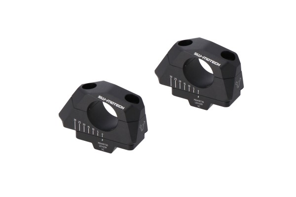 SW-Motech Reubicación variable del manillar, negro para manillar Ø 32 mm, H=30 mm para BMW R 1200 GS LC - SW Motech