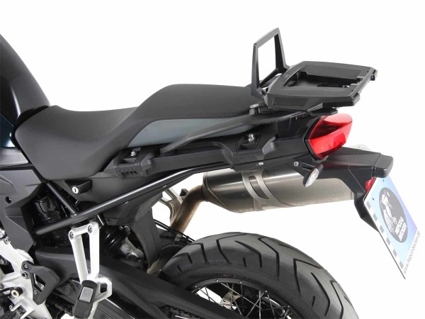 Portaequipajes de aluminio negro para puente de plástico original para BMW F 800 GS (24-) Hepco & Becker