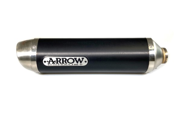 ARROW Auspuff THUNDER für KTM Duke 125 / Duke 200 2011-2016, Aluminium schwarz (Nur mit ARROW Zwisch