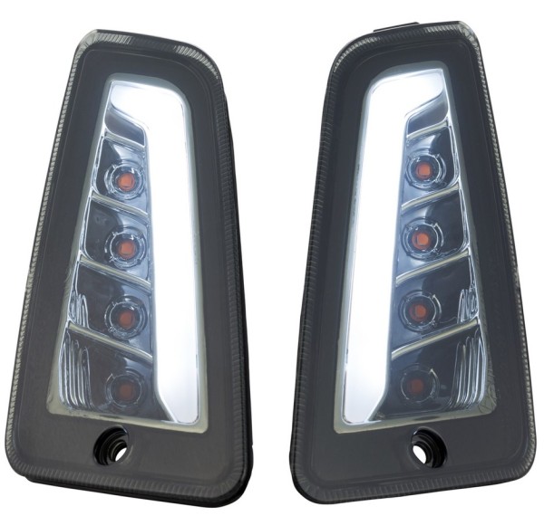 Kit indicador delantero izquierdo/derecho para Vespa GTS/GTS Super/GTV 125-300cc ('14-), tintado