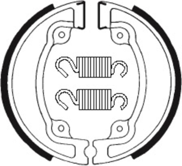 Zapatas de freno orgánicas Tecnium Scooter/Street/Off-Road/ATV - BA041