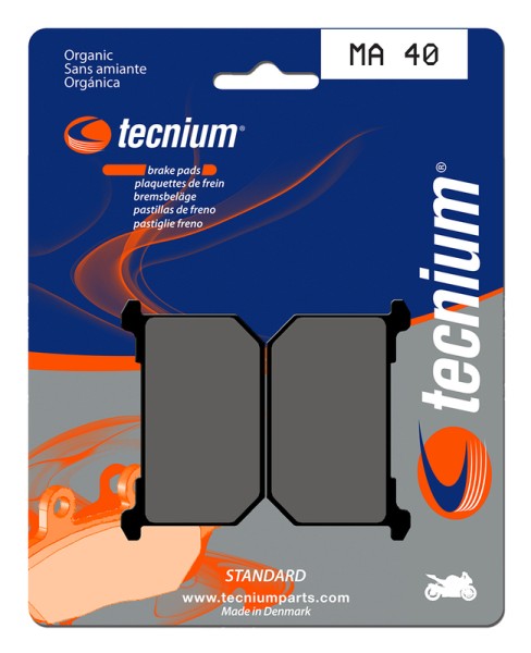 Pastillas de Freno Tecnium Street Orgánicas - MA40