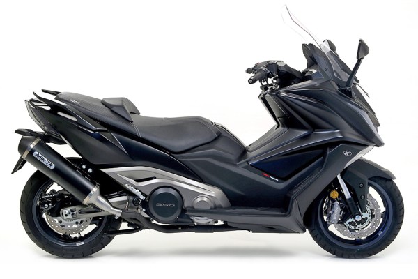 ARROW Auspuff DARK URBAN für Kymco AK550 2017-, Aluminium schwarz