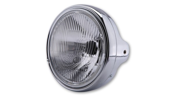 HIGHSIDER smart 7 pulgadas LTD faro H4 cristal cromado en relieve, montaje lateral, homologado E (1