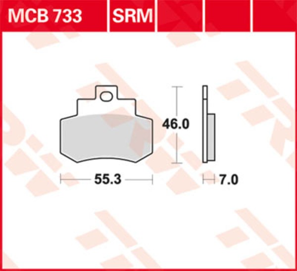 Pastilla de freno TRW Lucas MCB620