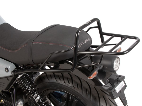 Portaequipajes tubular negro para Moto Guzzi V7 850 Special (25-) Hepco & Becker