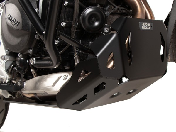 Placa de protección del motor negra para BMW F 900 GS (24-) Hepco & Becker