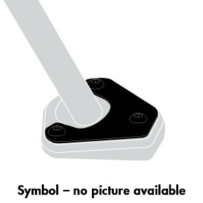 Placa caballete lateral para BMW R 1300 RS (25-) Hepco & Becker