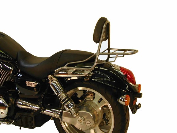 Sissybar con portaequipajes cromado para Honda VTX 1800 (01-06) Hepco & Becker