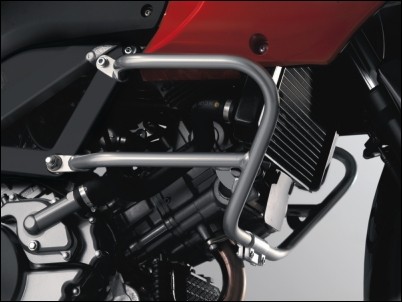 Protector de motor, negro para Suzuki V-Strom 650 BJ. 2009-2011/ V-Strom 650 BJ. 2004-2008